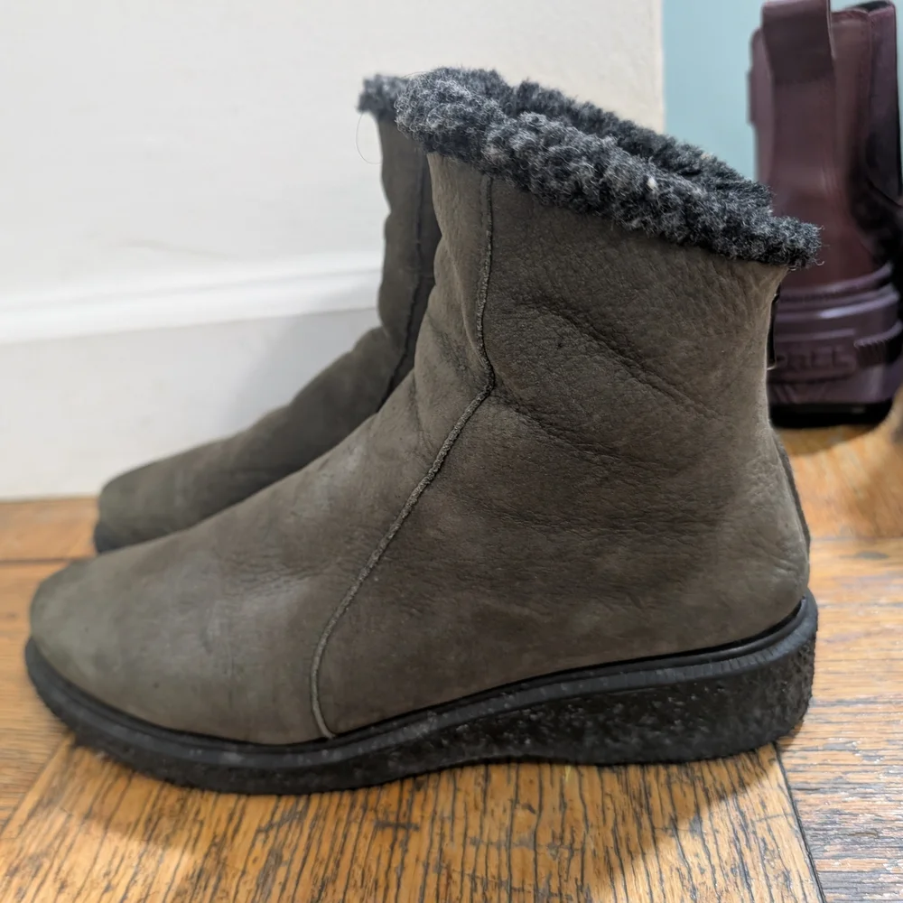 Arche grayish-green Joelys winter boots sz EU 38 US 7.5-8. Excellent condition. - Picture 2 of 5